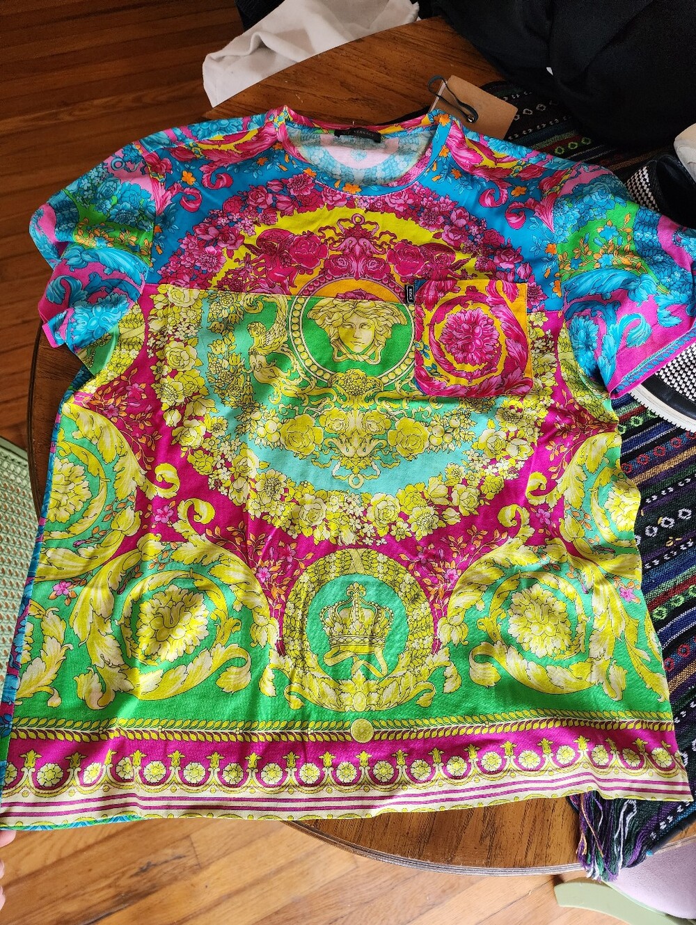 Versace Floral Tee (Cheaper On Depop)